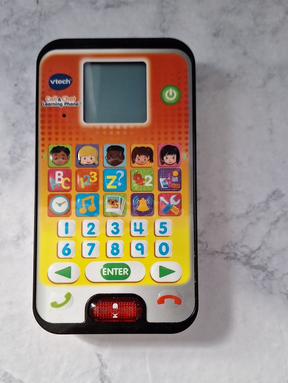 VTech Orange & Yellow Call & Chat Learning Phone - Kids Educational Toy